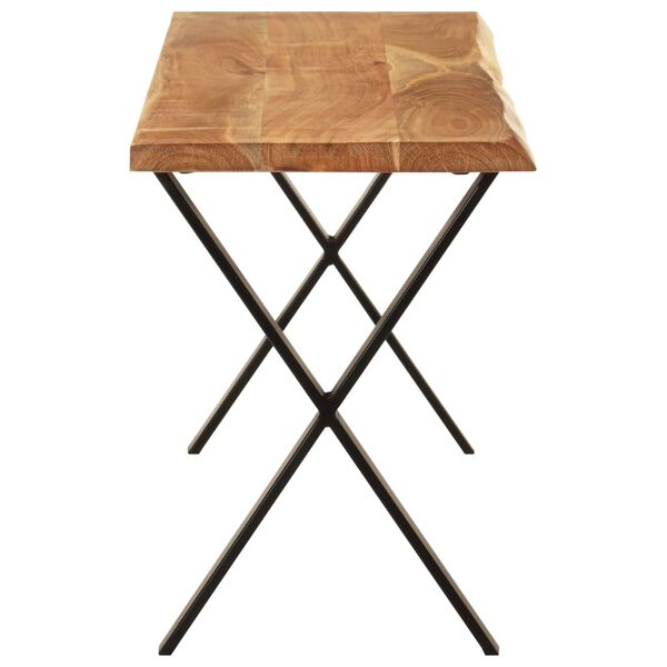 vidaXL Bench with Live Edge 105 cm Solid Wood Acacia
