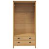 vidaXL Wardrobe Honey Brown 84 x 50 x 170 cm Solid Pine Wood