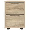 vidaXL Bedside Table Sonoma Oak 30.5 x 30 x 43 cm Engineered Wood