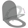 vidaXL Quick Release Toilet suitable for Seat Grey 44 x 36.4 x 3.4 cm