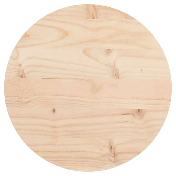 vidaXL Table Top Round &Oslash;30x3 cm Solid Wood Pine