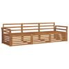 vidaXL Outdoor Sofa Set 3 pcs Natural Solid Acacia Wood