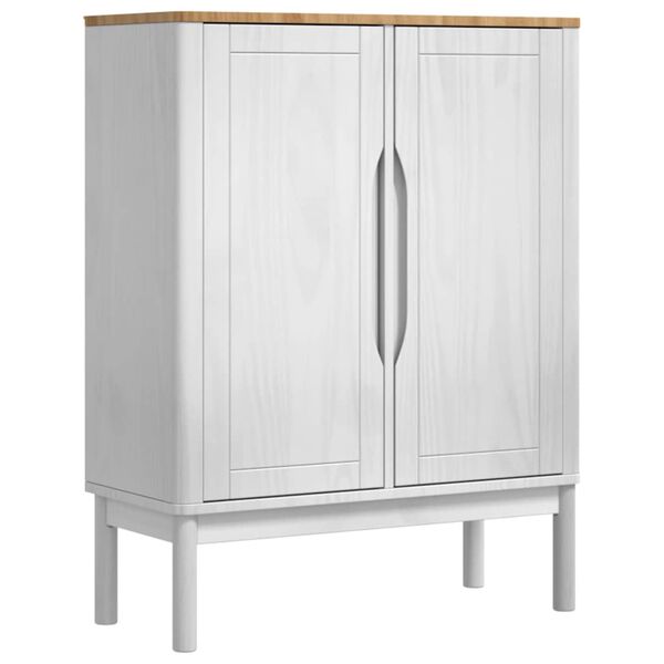 vidaXL Sideboard White 70 x 30 x 70.5 cm Solid Pine Wood