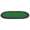 vidaXL 10-Player Folding Poker Tabletop Green 208x106x3 cm