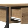 vidaXL Console Table with Drawer Artisan oak 100 x 28 x 75 cm