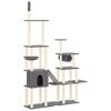 vidaXL Cat Tree with Sisal Scratching Posts Dark Grey 279 cm