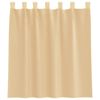 vidaXL Voile Curtains with Loops 2 pcs Sand 140x140 cm