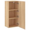 vidaXL TV Wall Cabinet Sonoma Oak 40.5x30x90 cm Engineered Wood