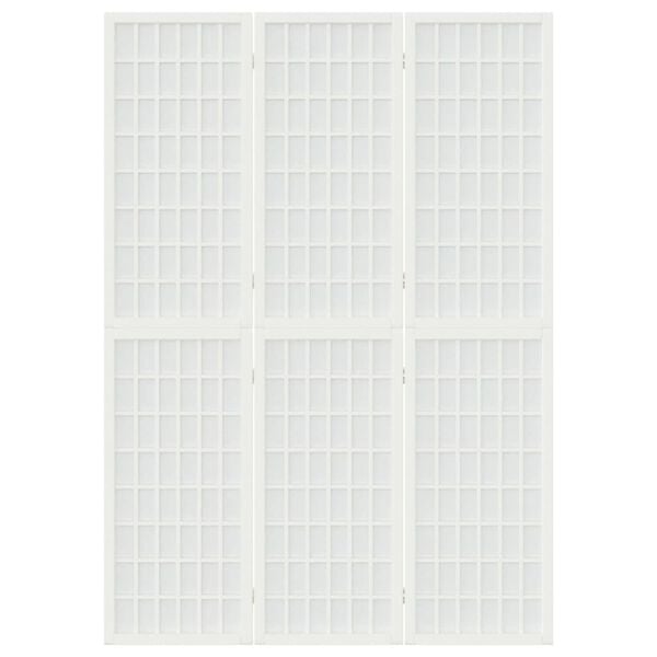 vidaXL Folding 3-Panel Room Divider Japanese Style 120x170 cm White