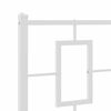 vidaXL Metal Replace Headboard White 75 cm