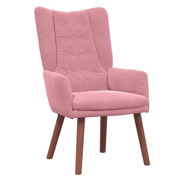 vidaXL Armchair Pink 63 x 67 x 94 cm Velvet