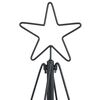 vidaXL Christmas Cone Tree with Stand Black 150 cm Steel