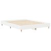 vidaXL Bed Frame No Mattress White 150x200 cm King Size Engineered Wood