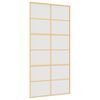 vidaXL Sliding Door Gold 102.5x205 cm Frosted ESG Glass and Aluminium
