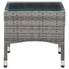 vidaXL Coffee Table Grey 60x40x36 cm Poly Rattan