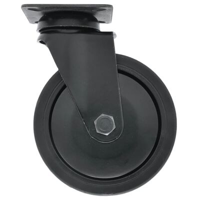 Mac Lean Swivel Caster Wheel 100 mm 4 pcs Black
