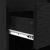vidaXL Shoe Cabinet Black Oak 102 x 36 x 60 cm Engineered Wood