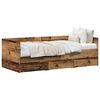 vidaXL Daybed Frame with Drawers Old wood 90 x 200 cm Engineered wood