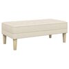 vidaXL Bench Linen 113 x 57 x 39 cm Fabric