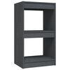 vidaXL Book Cabinet Grey 40x30x71.5 cm Solid Pinewood