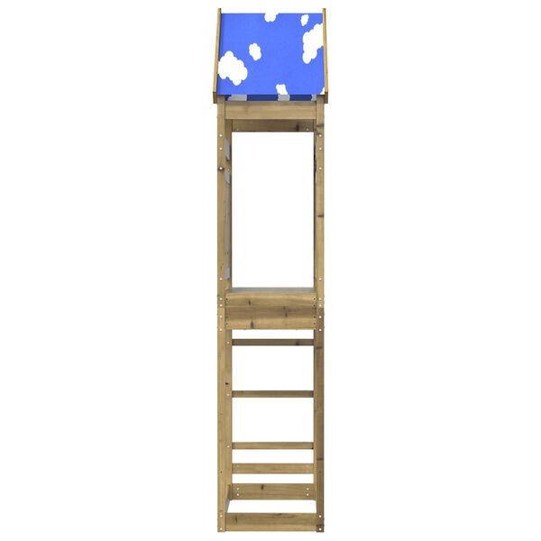 vidaXL Play Tower Brown 52.5 x 85 x 265 cm Solid Impregnated Wood