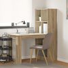 vidaXL Desk with Shelf Sonoma Oak 122 x 67 x 145 cm Engineered Wood