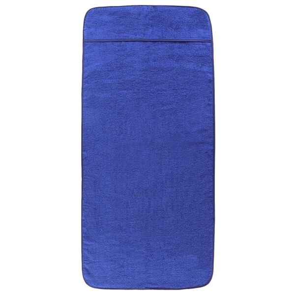vidaXL Beach Towels 2 pcs Royal Blue 60x135 cm Fabric 400 GSM