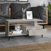 vidaXL Coffee Table Concrete Grey 90x49x45 cm Engineered Wood