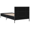 vidaXL Bed Frame without Mattress Black 90x200 cm