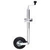 vidaXL Jockey Wheel 48 mm with 1 Split Clamp and Wheel Chocks
