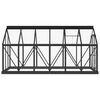 vidaXL Glass Greenhouse Anthracite 155x298x191 cm Aluminium