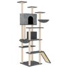 vidaXL Cat Tree with Sisal Scratching Posts Dark Grey 191 cm