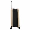 vidaXL Suitcase Folding Champagne 50 x 30 x 76 cm ABS Plastic
