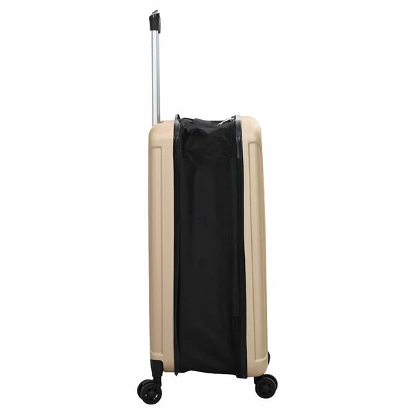 vidaXL Suitcase Folding Champagne 50 x 30 x 76 cm ABS Plastic