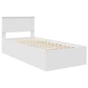vidaXL Bed Frame with Headboard White 75 x 190 cm Engineered Wood