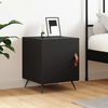 vidaXL Bedside Cabinet Black 40x40x50 cm Engineered Wood