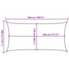 vidaXL Sunshade Sail 160 g/m² Rectangular Light Grey 3x5 m HDPE