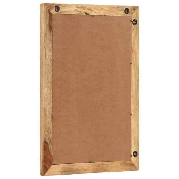 vidaXL Bathroom Mirror 50x70 cm Solid Wood Rough Mango and Glass