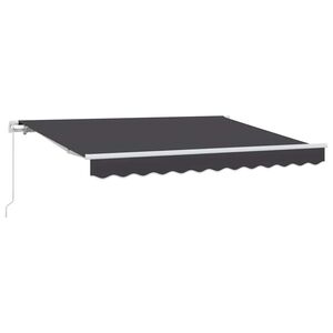 vidaXL Manual Awning 3 x 2 m Anthracite 100% Polyester