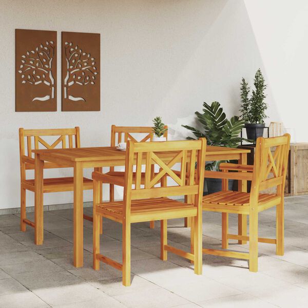 vidaXL Garden Chair 4 pcs Brown 56 x 56 x 90cm Solid Acacia wood