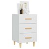 vidaXL Bedside Cabinet White 40x40x66 cm Engineered Wood