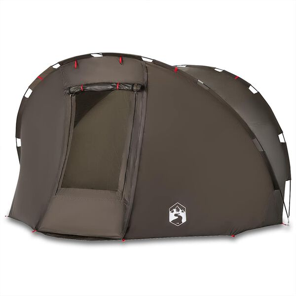vidaXL Fishing Tent 5-Person Brown Waterproof