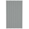 vidaXL Roof Panel 12 pcs Grey 80 x 45 cm Galvanised steel