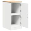 vidaXL Garage Storage Cabinet White 40x51x85 cm Solid Wood Pine