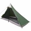 vidaXL Backpacking Tent 222 x 85 x 125 cm Green