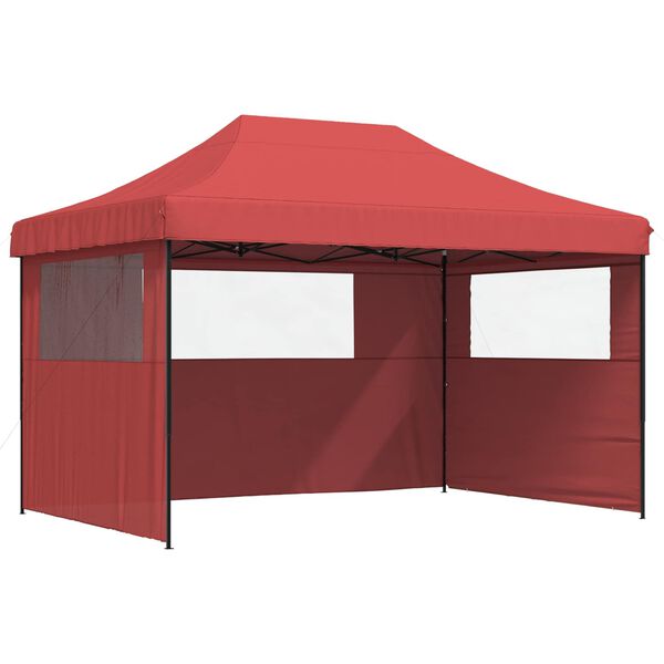 vidaXL Party Tent Folding Burgundy 279 x 410 x 315 cm Oxford Fabric