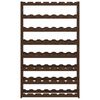vidaXL Wine Rack for 56 Bottles Brown Solid Wood Pine