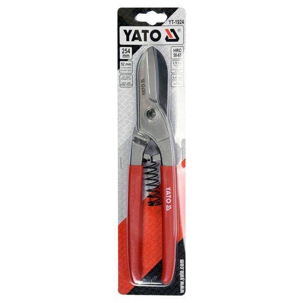 YATO English Snips 254 mm Red