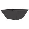 vidaXL Garden Planter Black 35 x 35 x 15 cm Cold-rolled Steel