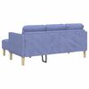 vidaXL Sofa Set with Cushion Jeans Blue 173 x 131 x 67 cm Polyester